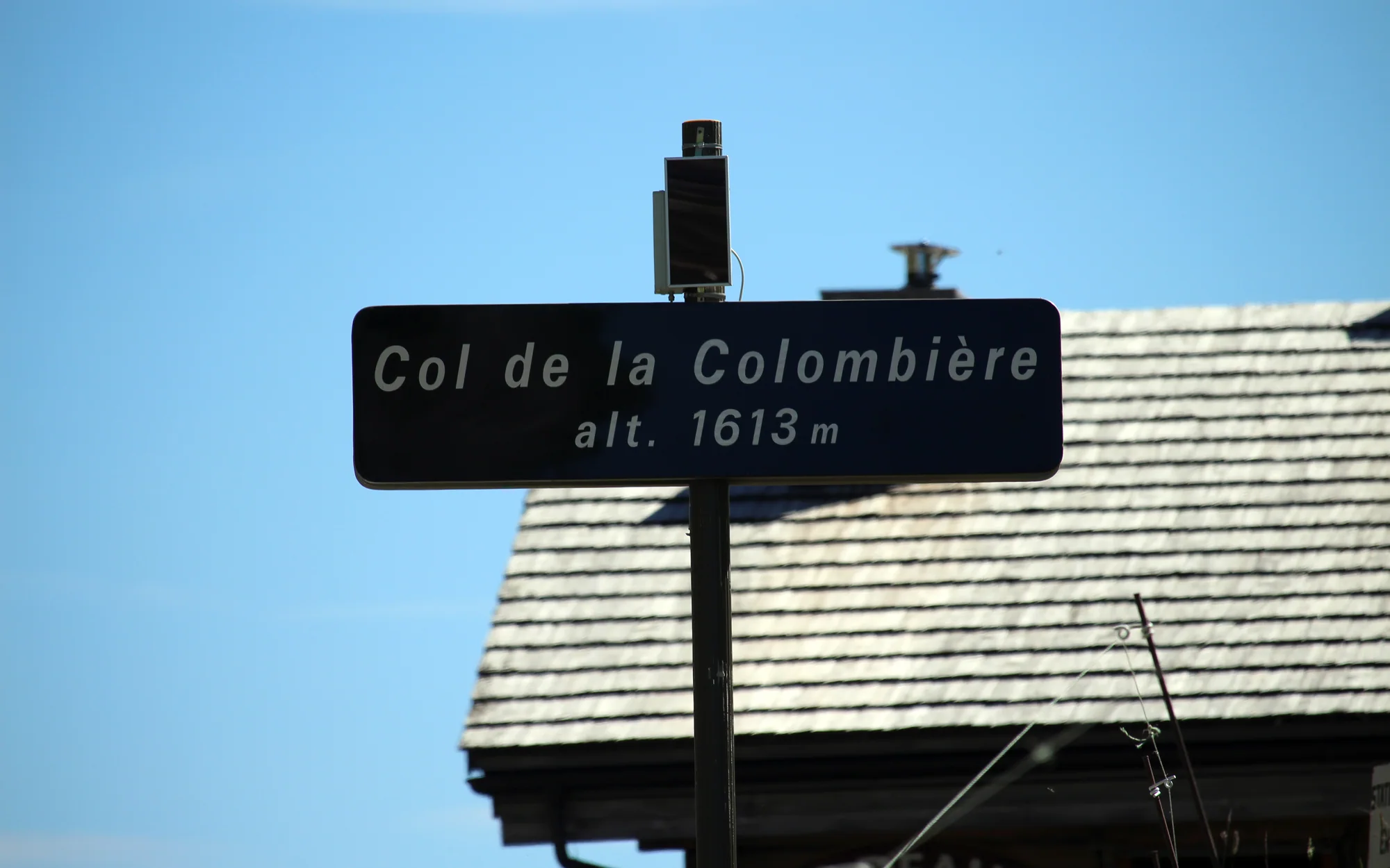 Passschild auf der Höhe des Col de la Colombière