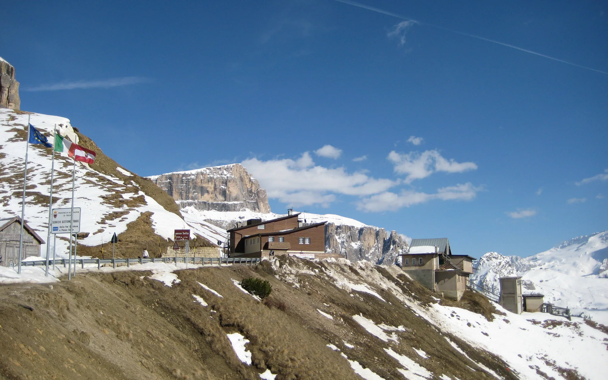 Passo Sella / Sellajoch auf der Sellaronda